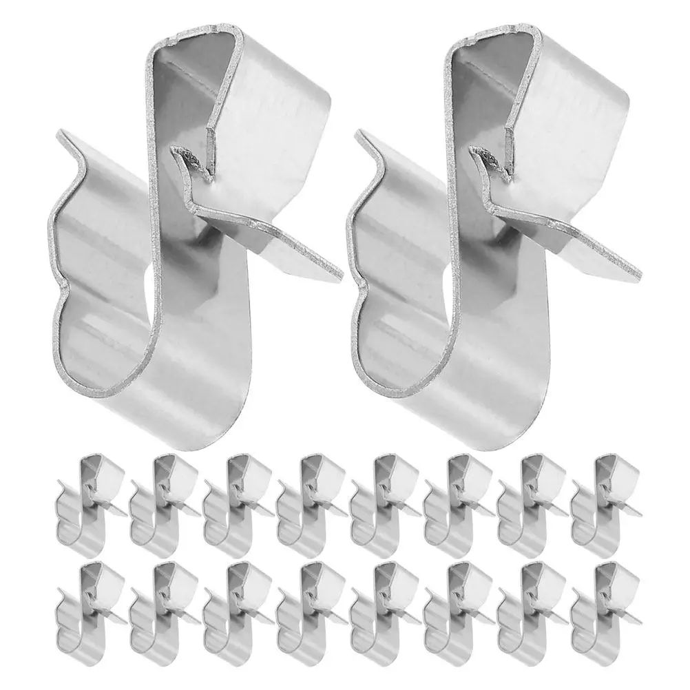 25Pcs Solar Panel Cable Clips Stainless Steel Wire Clamp Trailer Frame Wire Clips Photovoltaic Cable Clamps Wiring Frame Clip