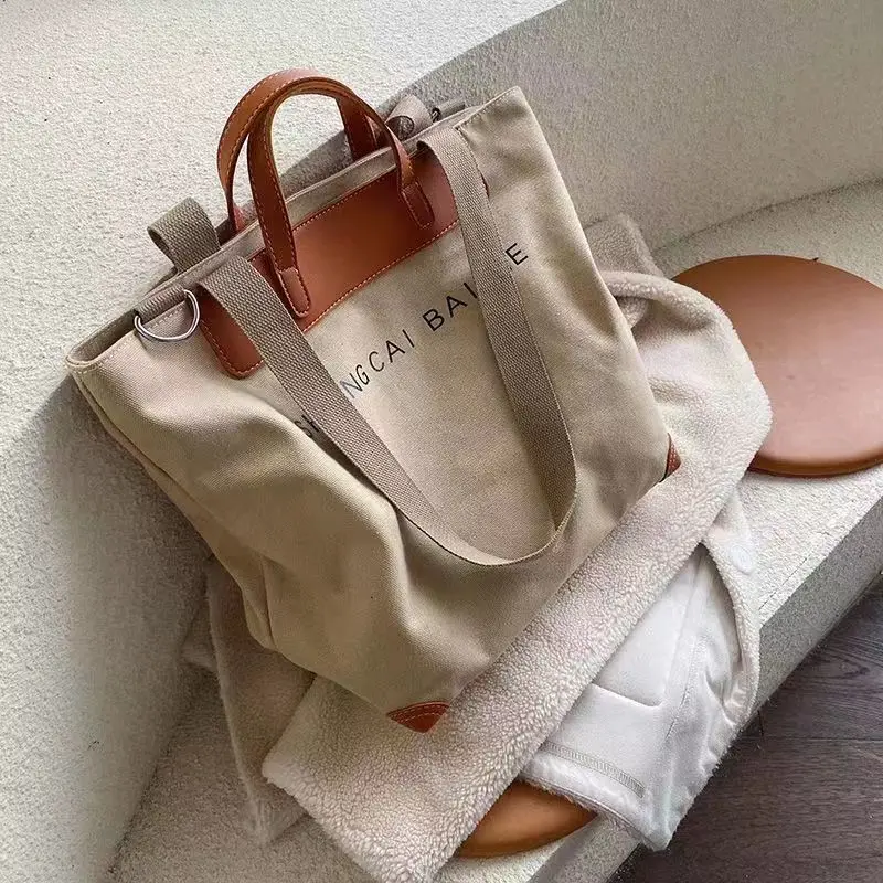 2023 new men Canvas Crossbody Lady\'s Hand bags Women Bag Large Big Capacity Women Casual Tote Handbag Shoulder Bag for couple