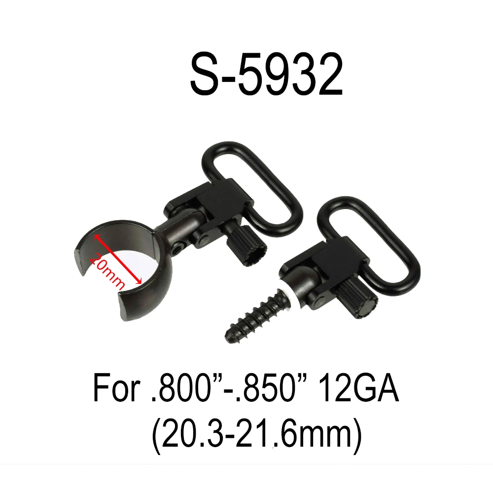 Sling Swivel Stud Mount Adapter Set For Remington 870 1100 Express 12GA 20GA Quick Release QD Sling Strap Buckles Kit Mount