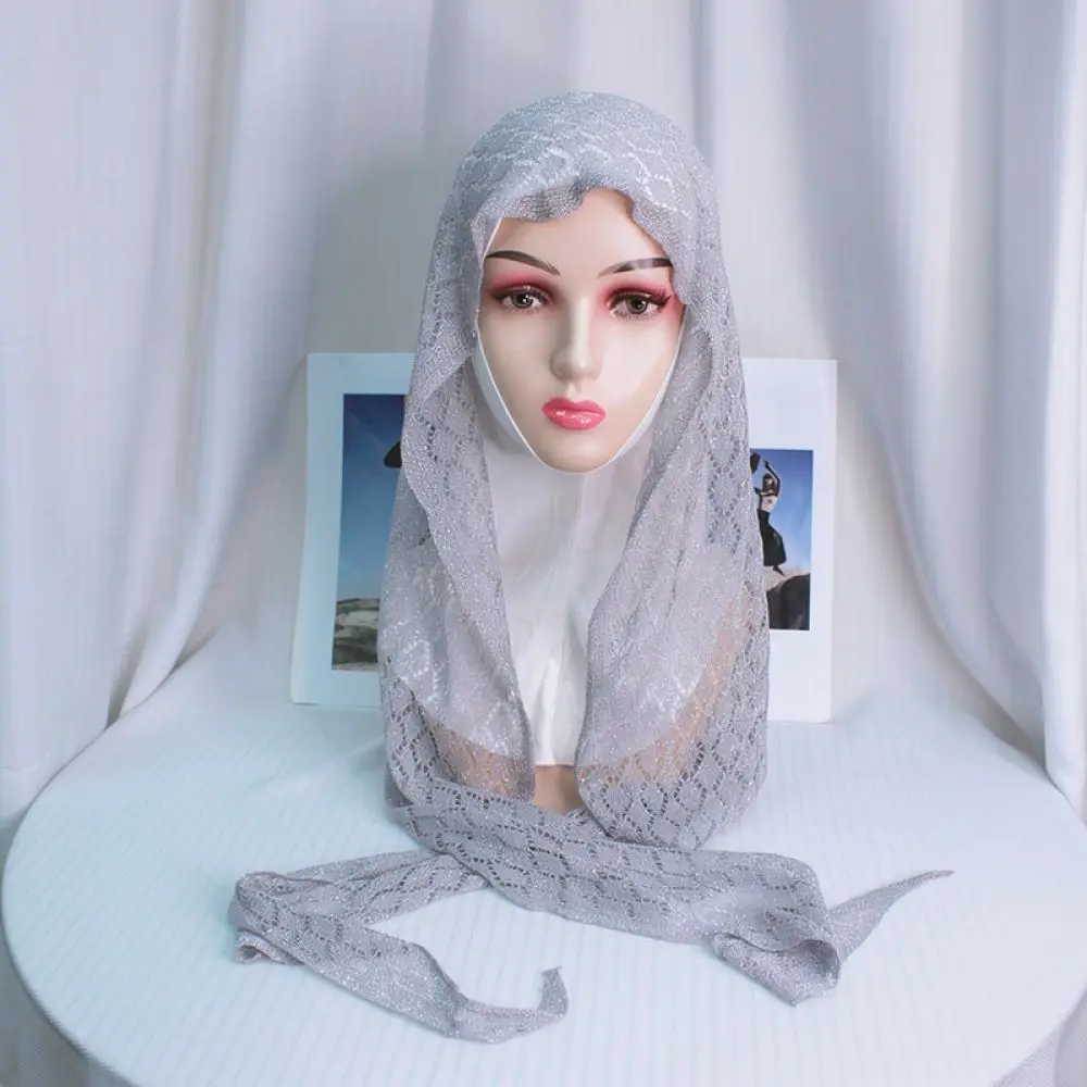 Soft Stretchy Knitted Turban Hat Women Solid Color Hair Cover Breathable Ethnic Style Elastic Boho Daily Head Wrap