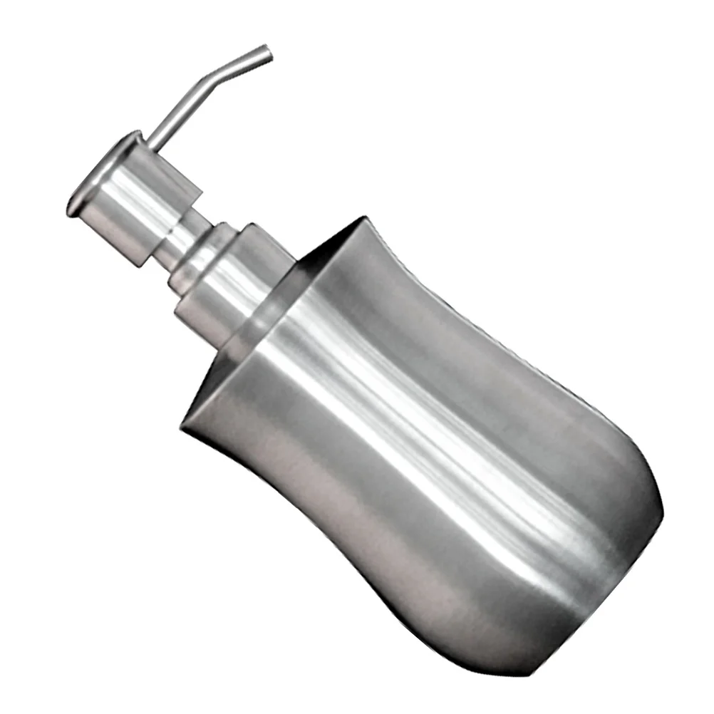 

1Pcs Stainless Steel Press Pump Bottle Refillable Soap Dispenser Emulsion Hand Lotion Bottle for Bathroom Kitchen Use