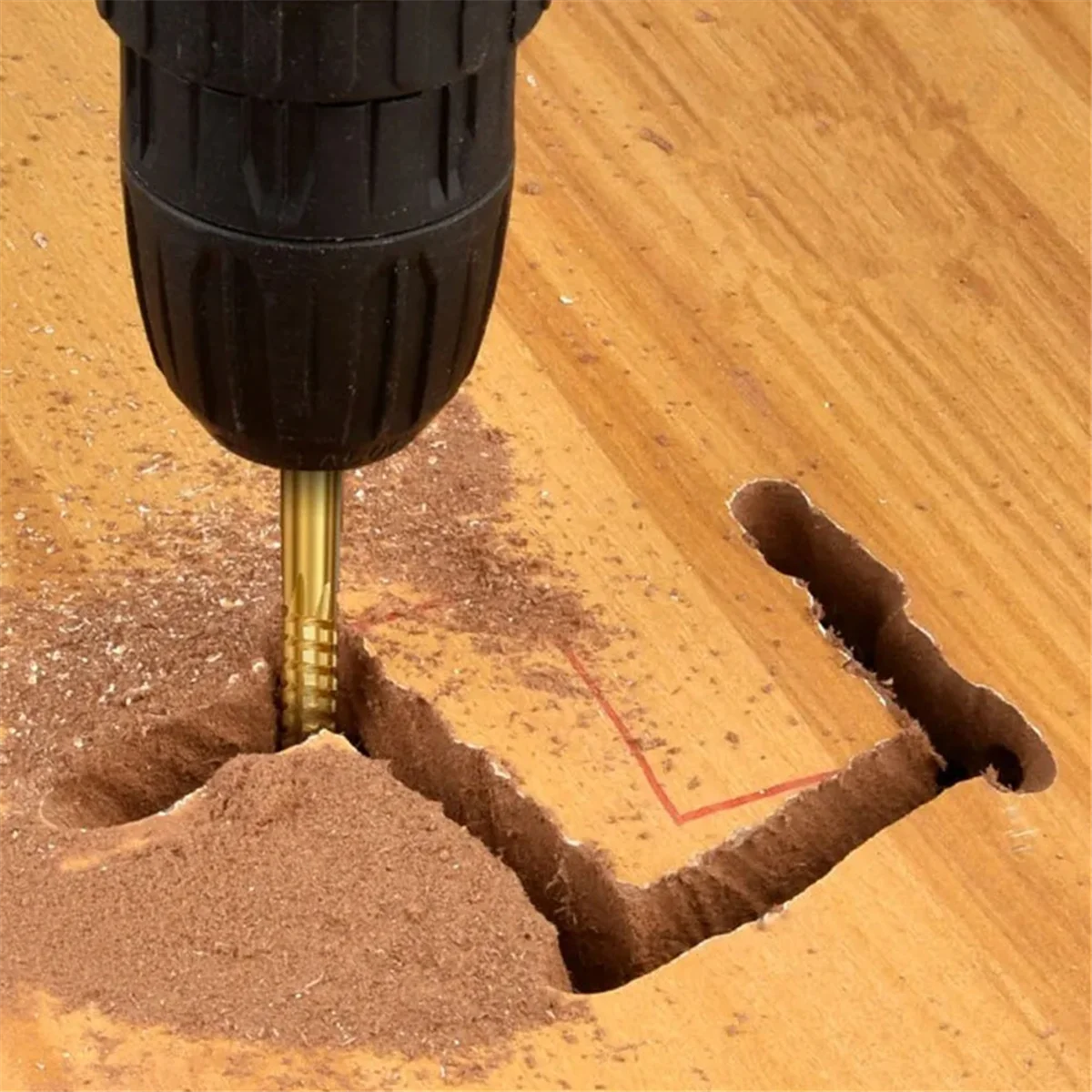 4mm Titanium Coated Drill Bit Spiral Jagged Saw Drill Bit Composite Drill Bit Twist Drill Bit