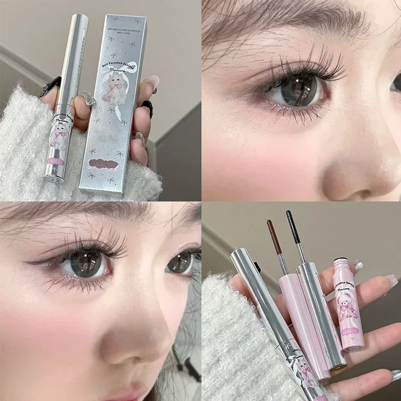 Mascara allungante per ciglia Impermeabile a lunga durata Ciglia setose Estensione ciglia nere Trucco Bellezza Occhi Cosmetici coreani