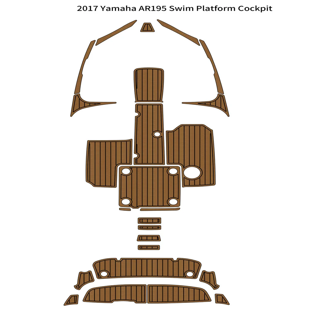 

2017 Ya-ma-ha AR195 платформа для плавания подкладка для лодки EVA пена Тиковый напольный коврик SeaDek маринемат Gatorstep стильный самоклеящийся