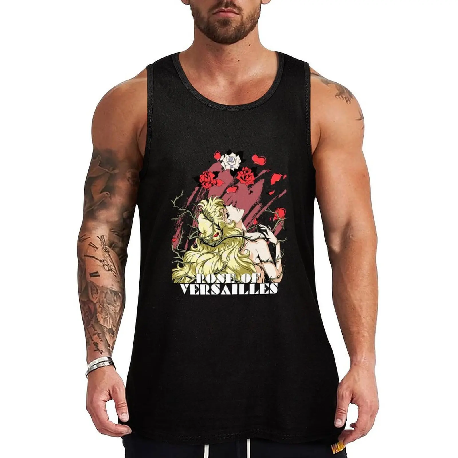 

Rose Of Versailles Tank Top Work Outdoor Tank Top Heavy Duty Sleeveless Shirt