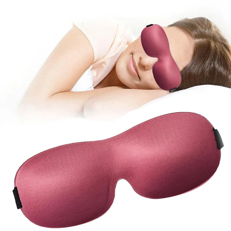 1-Pack Sleep Eye Mask, 3D Soft Blackout Sleeping Mask for Men Women - Red