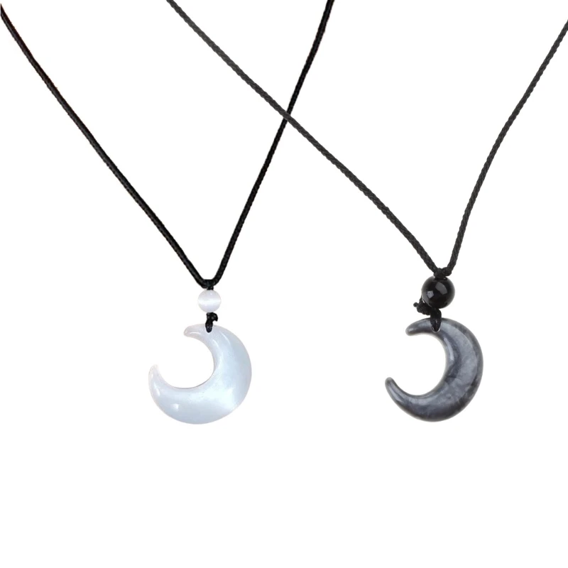 Eye Moon Pendant Charm Necklace Tender Lady Moon Necklace Jewelry Gift H9ED