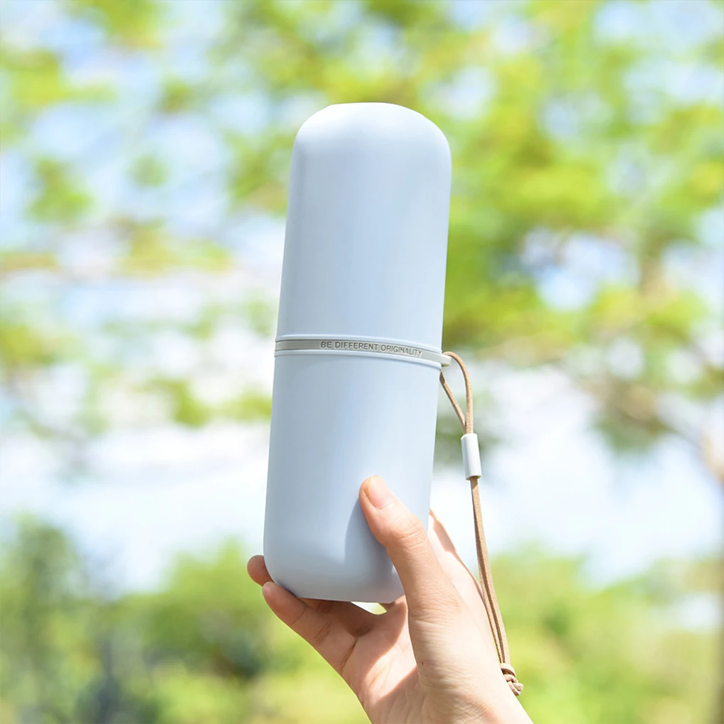 Toothbrush Case Portable Capsule Toothbrush Cup Holder Trips Storage Box Case Container Bathroom Business Use Hiking