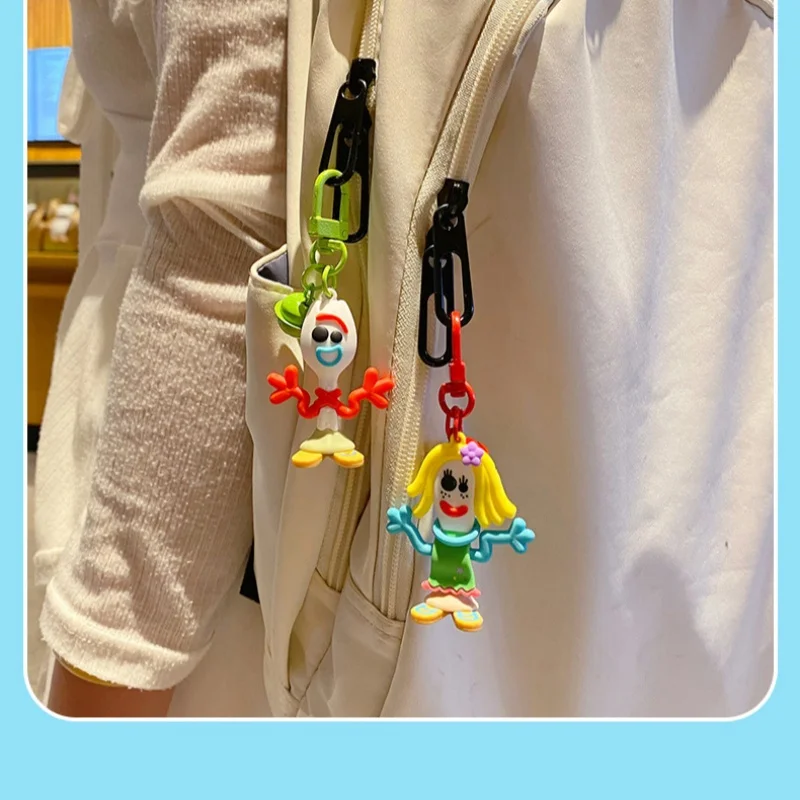 Official Toy Story Forky Series Pendant, Cute Funny Doll Bag Charms, Car Keychain For Gifts view 6