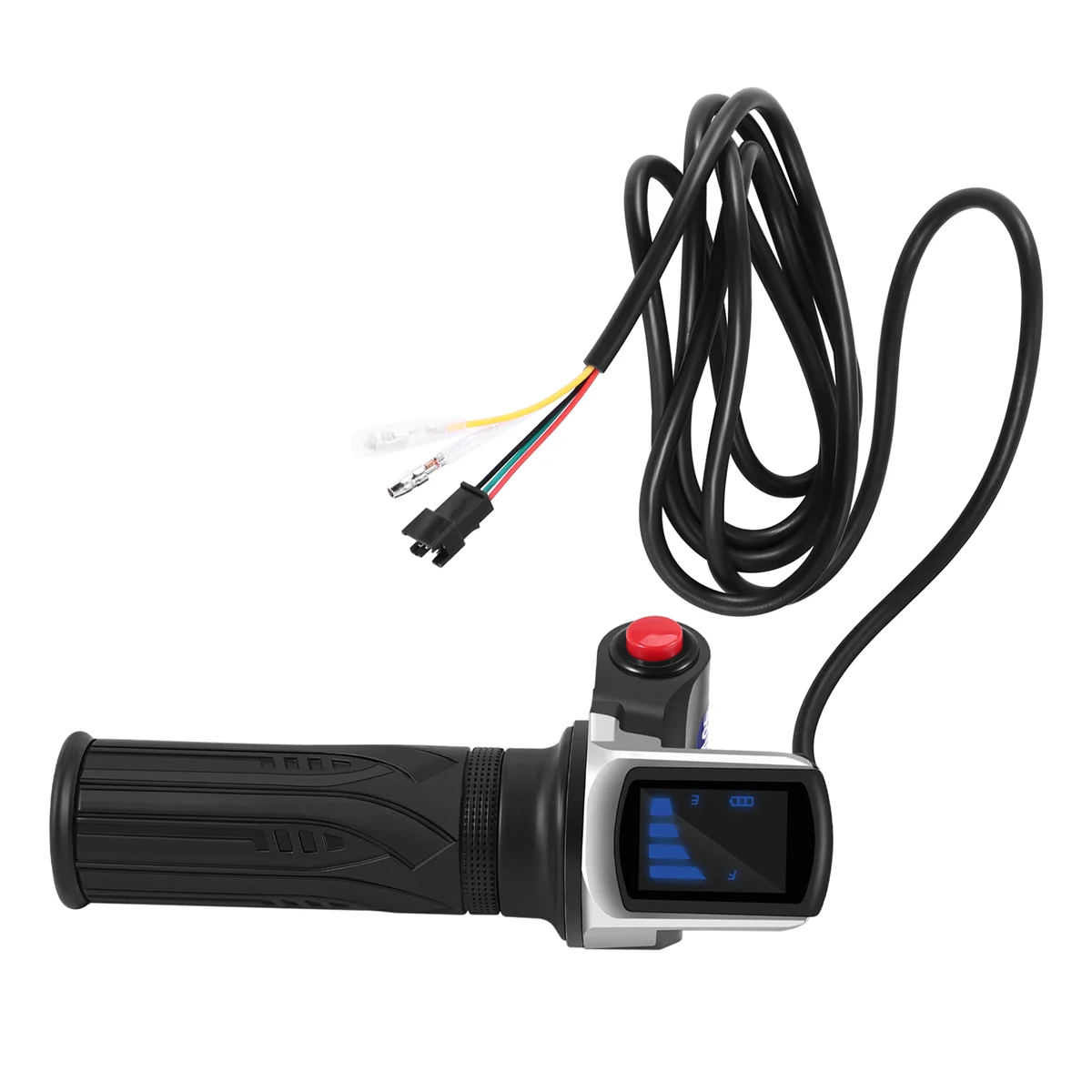 

48V Electric Bicycle Scooter Speed Throttle Grip LCD Display with Switch EBike Twist Throttle Accelerator Handlebar Grip