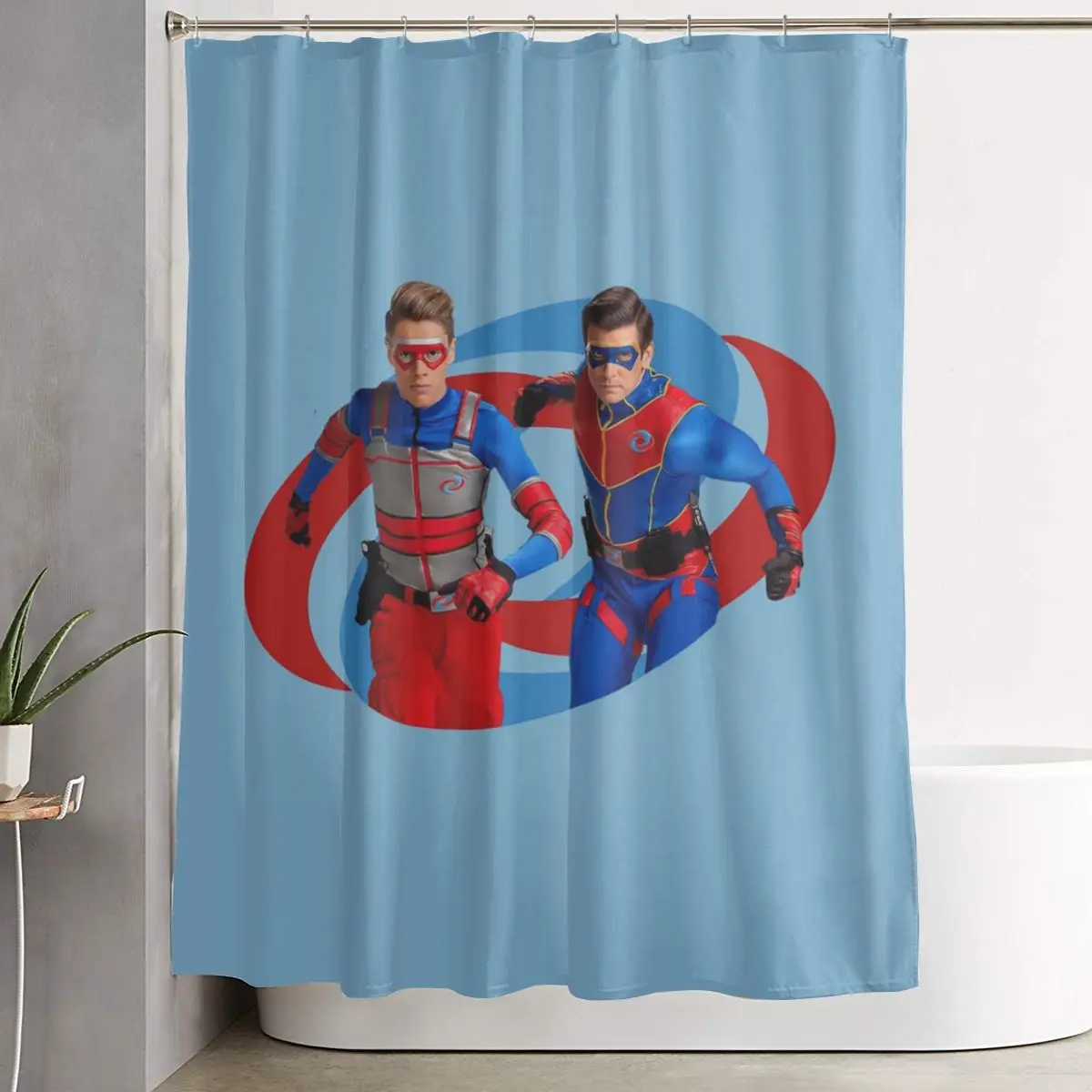 

Henry Danger - Action Log Shower Curtain Bathroom Polyester Waterproof Bath Curtains with Hooks