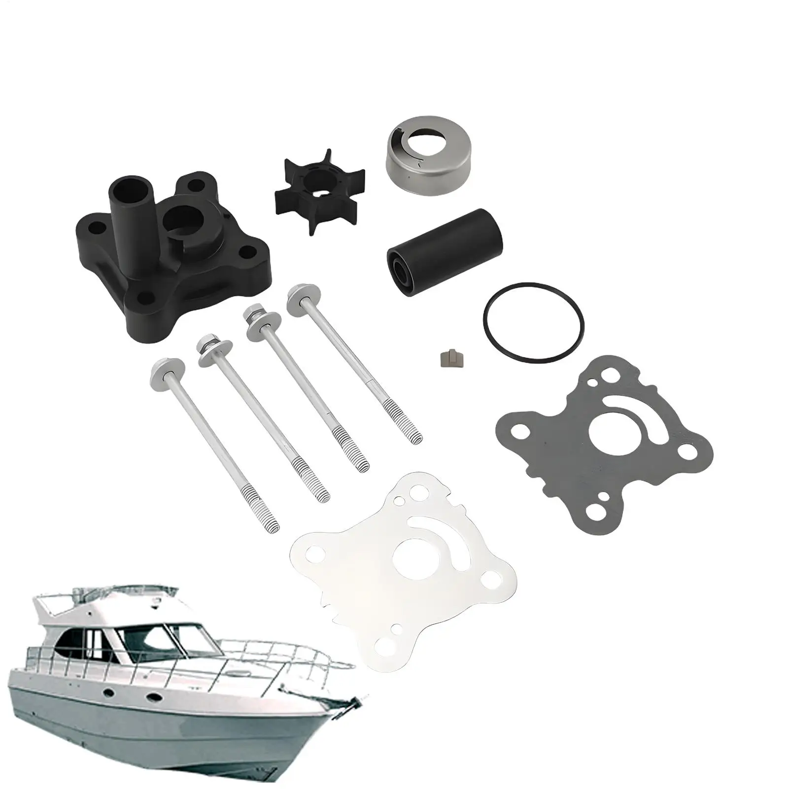 

Комплект для ремонта водяного насоса для лодки, прецизионный прочный комплект для ремонта морских двигателей для мастерской, изготовления любителей активного отдыха, обслуживания лодки