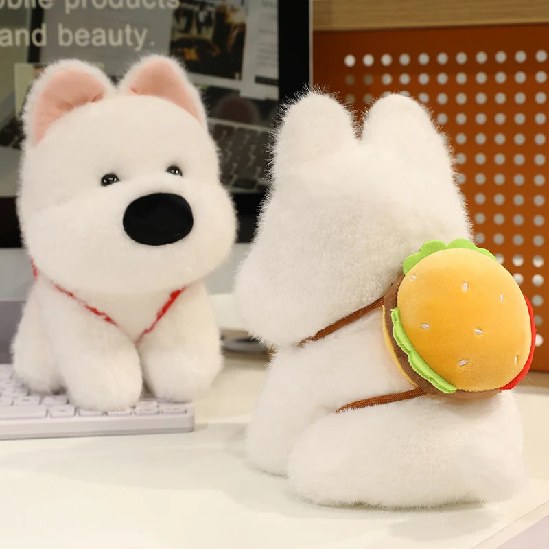 البطاطس المقلية الإبداعية الهامبرغر ويست هايلاند محشوة على ظهره الحيوانات أفخم مكتب وسادة الدمى الفتيات الفتيان هدايا عيد الميلاد