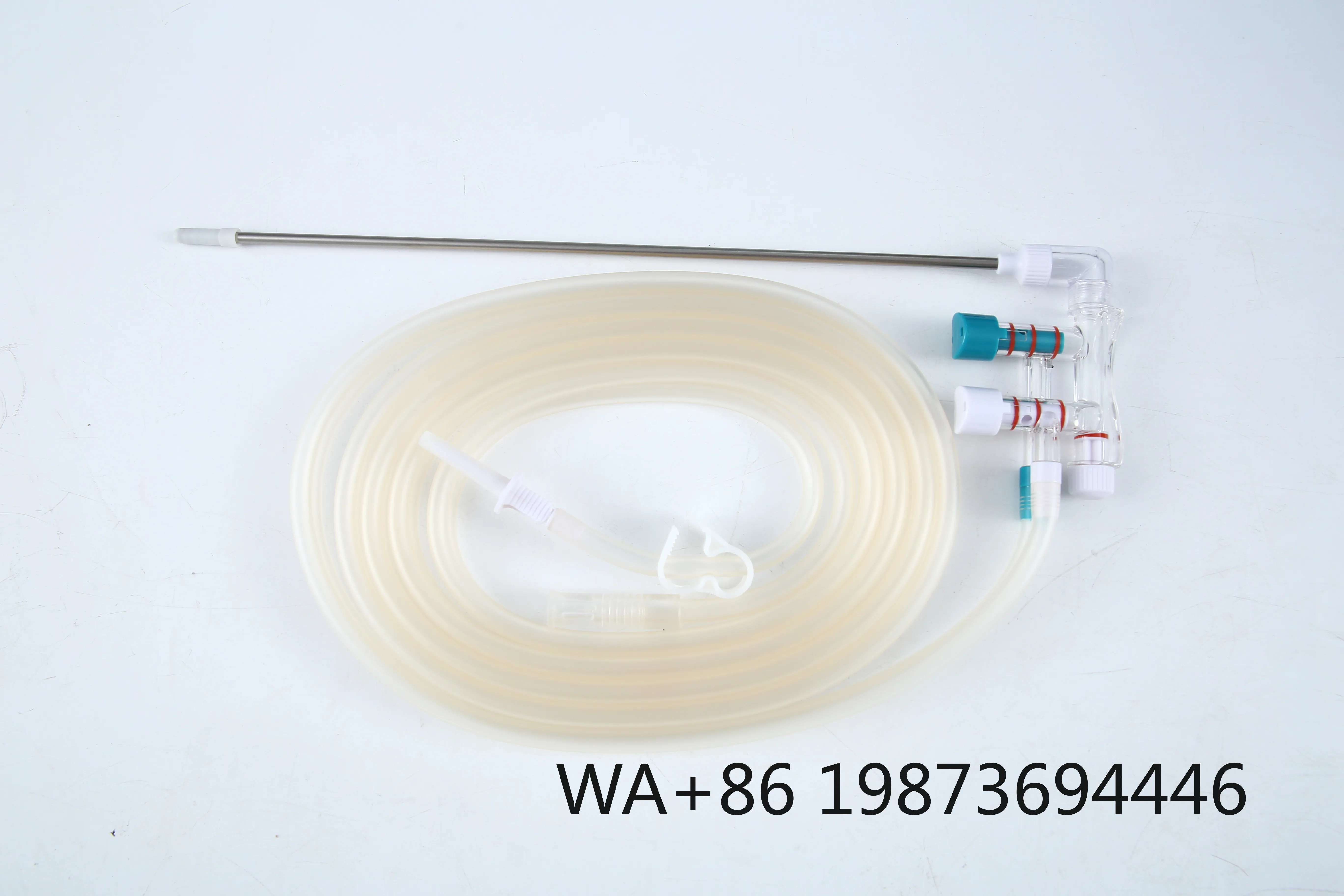 

Disposable manual surgical device, integrated tool for intraoperative suction and tissue ligation operation