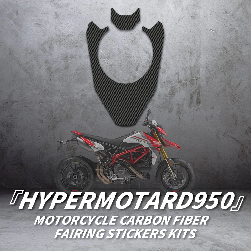 For DUCATI HYPERMOTARD 950 Carbon Fiber Fairing Stickers Kits Motorcycle Bike Accessories Plastic Area Decaration Protection