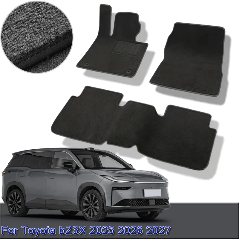 

For Toyota bZ3X 2025 2026 2027 Custom Car Floor Mats Waterproof Non-Slip Floor Mats Interior Carpets Rugs Foot Pads Accessories