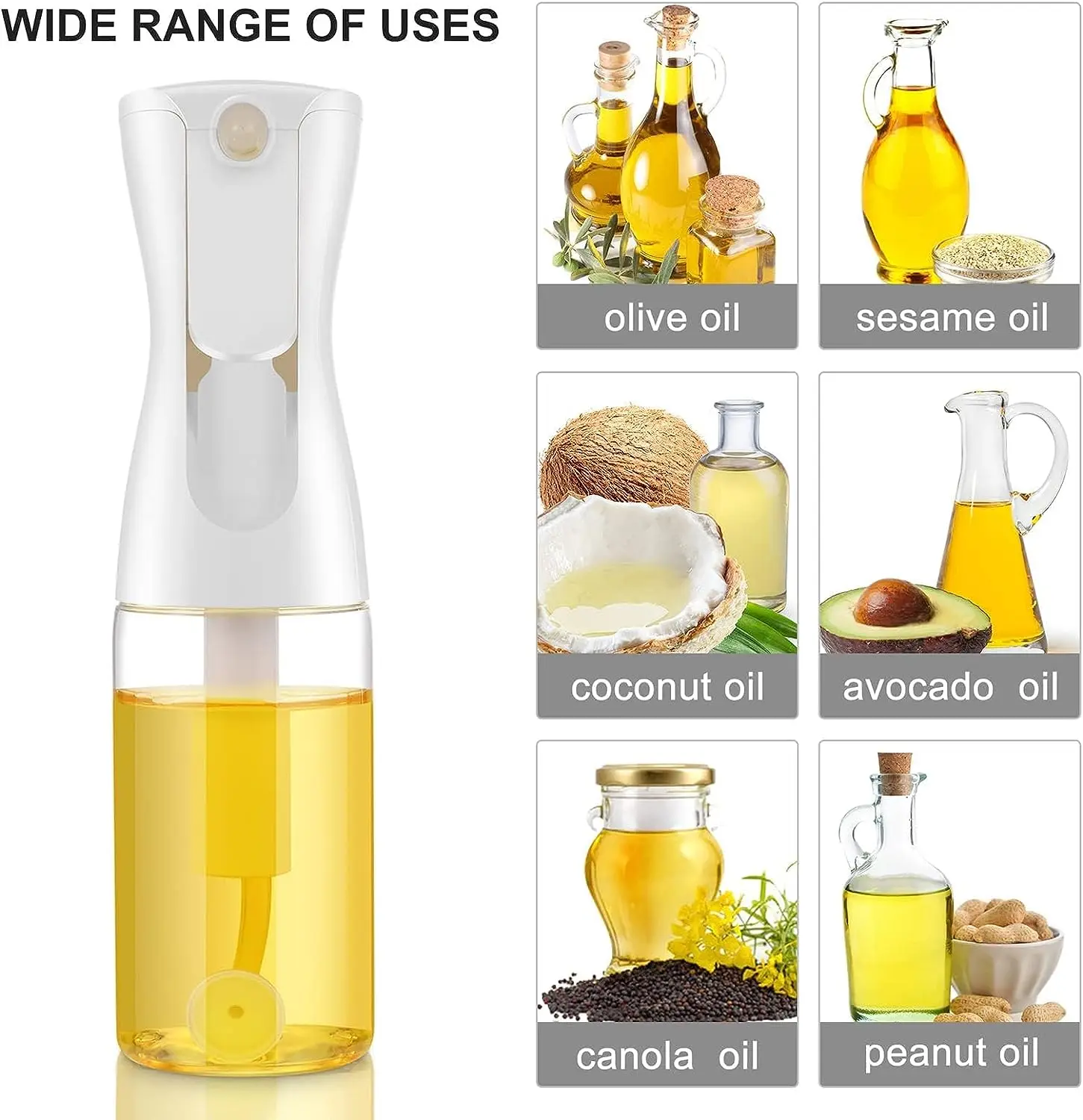 Oil Sprayer Salad Dressing Sprayer Glass Oil Bottle Vinegar Oil Dispenser Spritzer Nebulizer Atomizer for Cooking Kitchen Tools