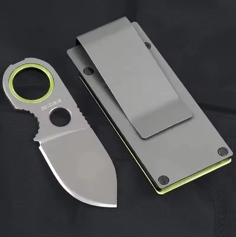 

Портативный карманный нож EDC, многофункциональный инструмент для кемпинга, брелок с фиксированным лезвием, универсальный мини-нож для фруктов без замка