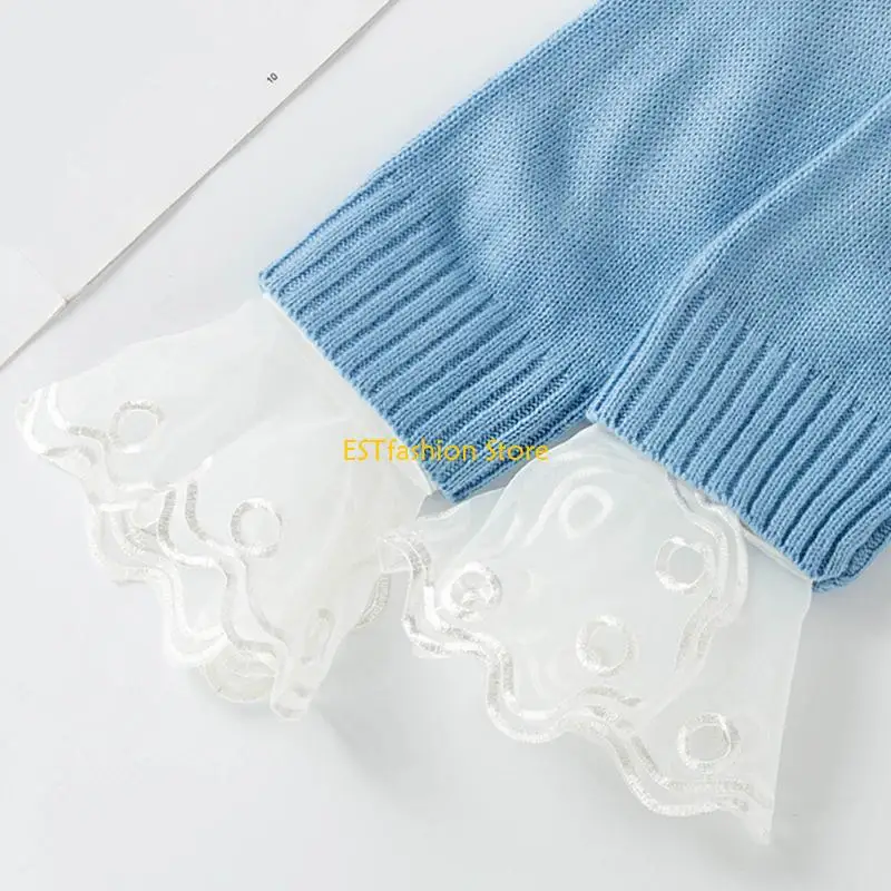 Y5GC Women's Shirt Lapel Creative Stylish Sweater Large Collar Shawl Lightweight