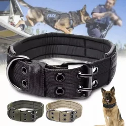 Verstellbares Hundehalsband, klassisches reflektierendes Training, militärisches Hundehalsband, Nylon, robust, taktisches Hundehalsband, Deutscher Schäferhund