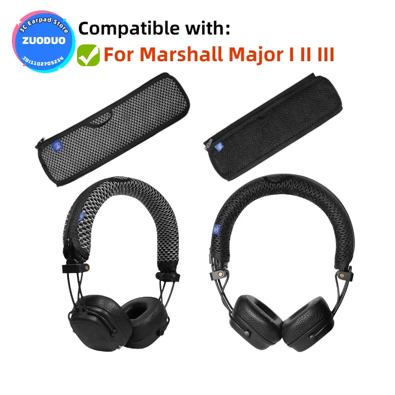 

Replacement Zipper Headband Cover for Marshall Major I II III Headphones Head band Headpad