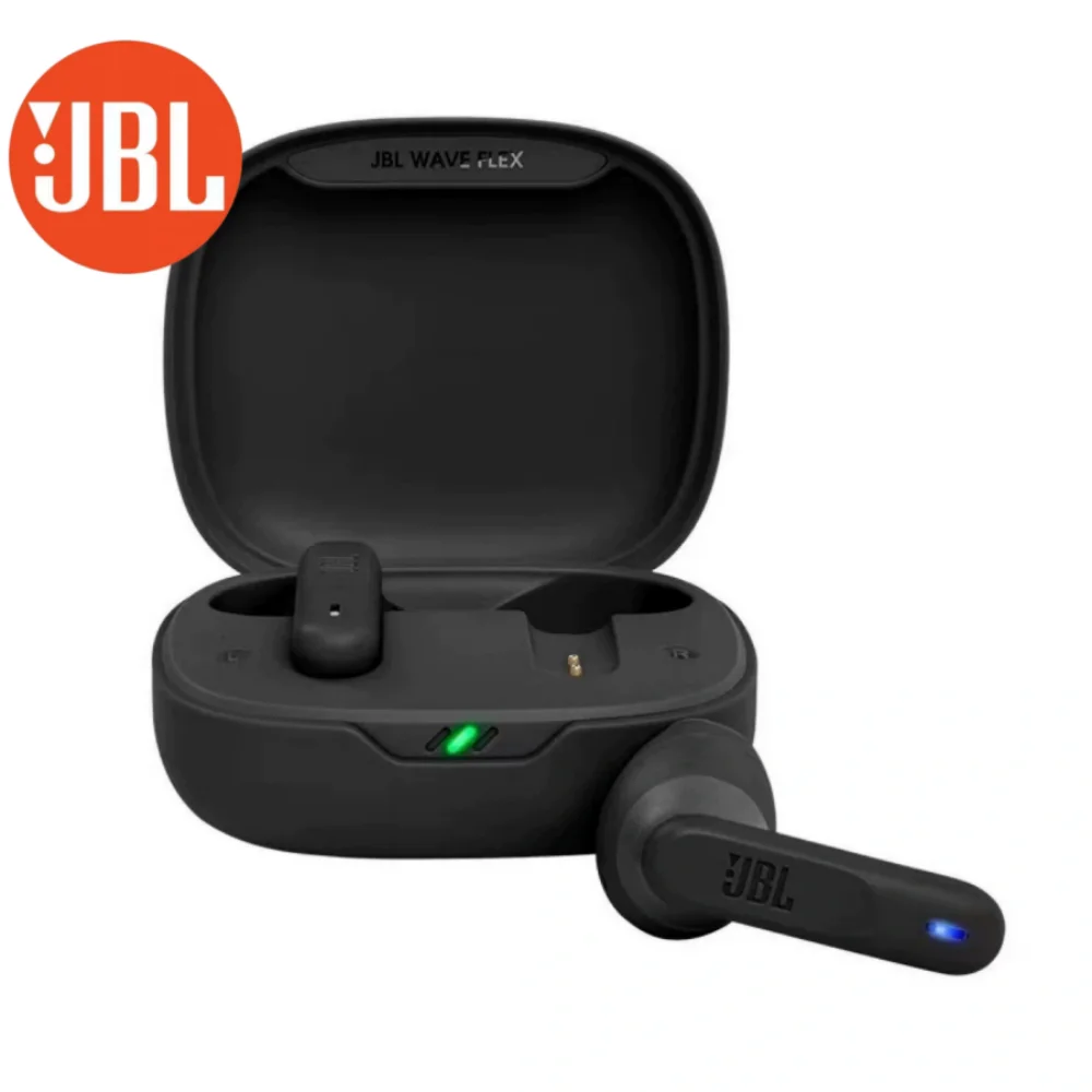 

JBL WAVE FLEX True Wireless In Ear Earbuds Bluetooth 52 32H Total Battery 10Min Fast Charge USB C IP54 Waterproof cable saver