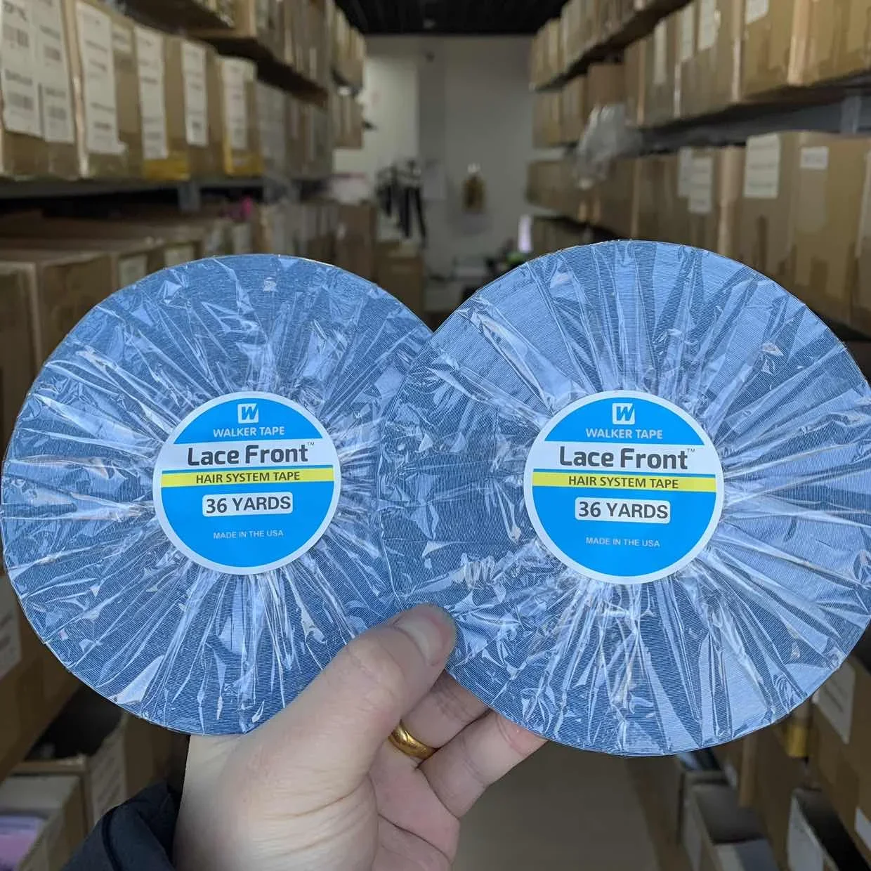 

36 ярдов передний клей для парика, клейкая лента, клей для кружевной передней части, водонепроницаемый клей для наращивания волос для кружевного парика