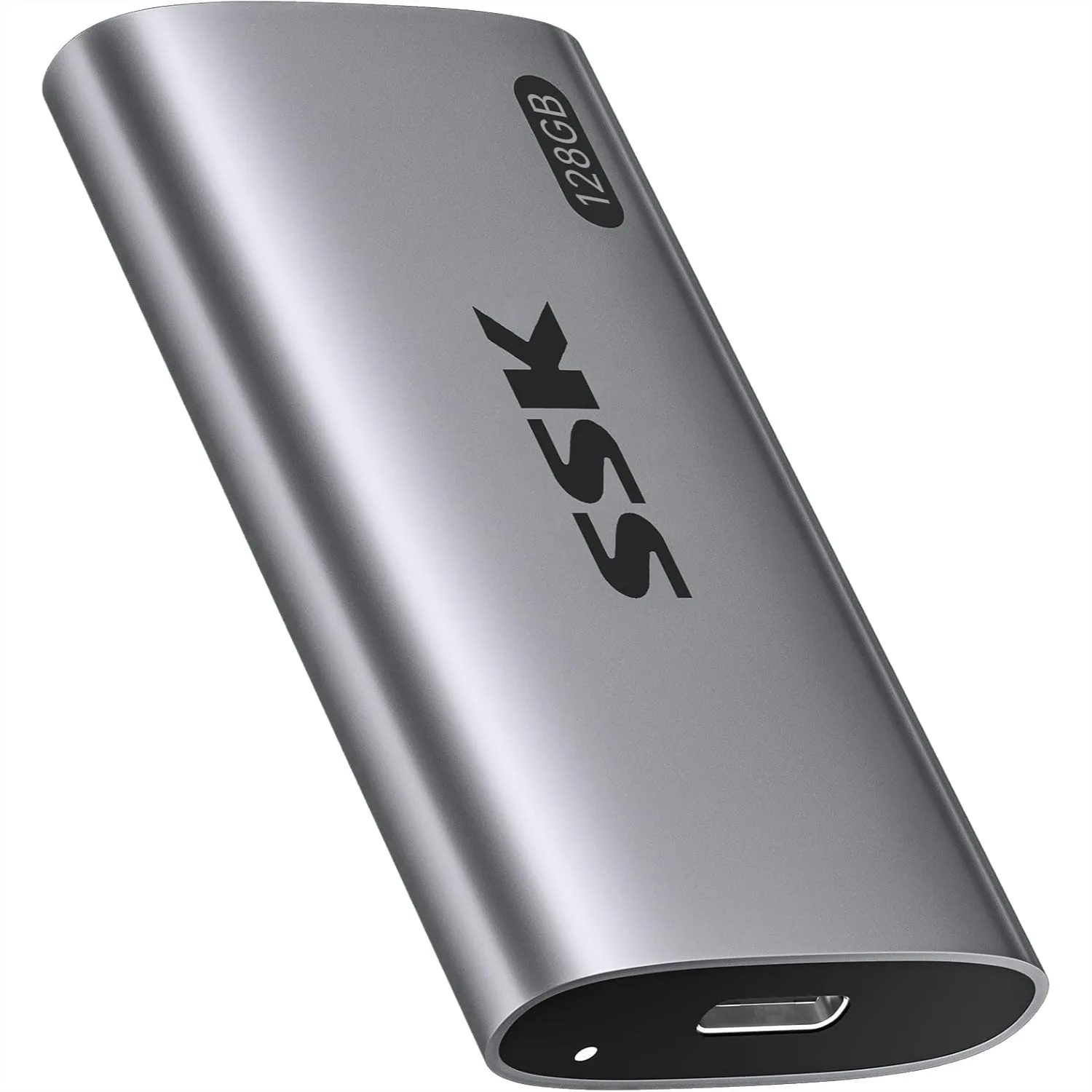 Portable SSD 128GB External Hard Drive, Up to 550MB/s Fast Solid State Drive USB 3.2 Gen2 for iPhone 15/Pro, Windows, Mac