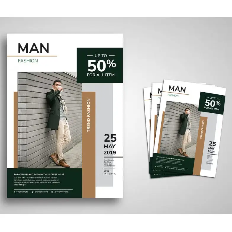 100 Pcs Custom A5 Glossy Double-Sided Flyers Printing, BTS Photocard Handouts Business Event Promotion Leaflet Supplies