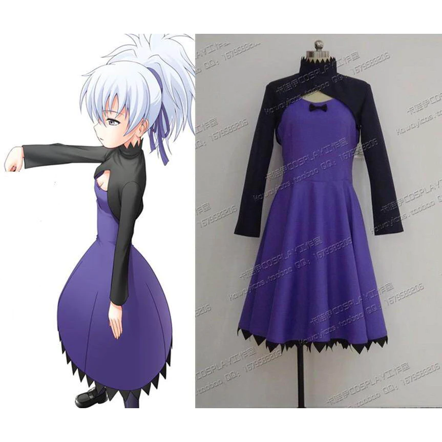 

Anime DARKER THAN BLACK Kirsi Cosplay Costumes Women Purple Dresses Halloween Carnival Party Suit Daily Wear Clothes