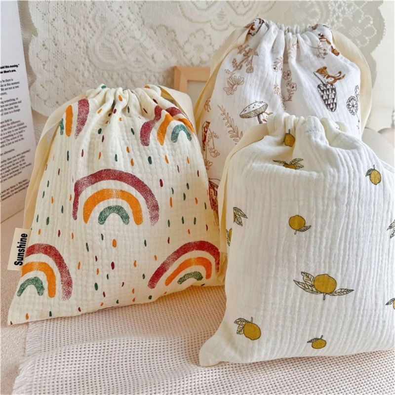 Bolsa para pañales, bolso con cordón para mamá, bolso con capacidad para maquillaje