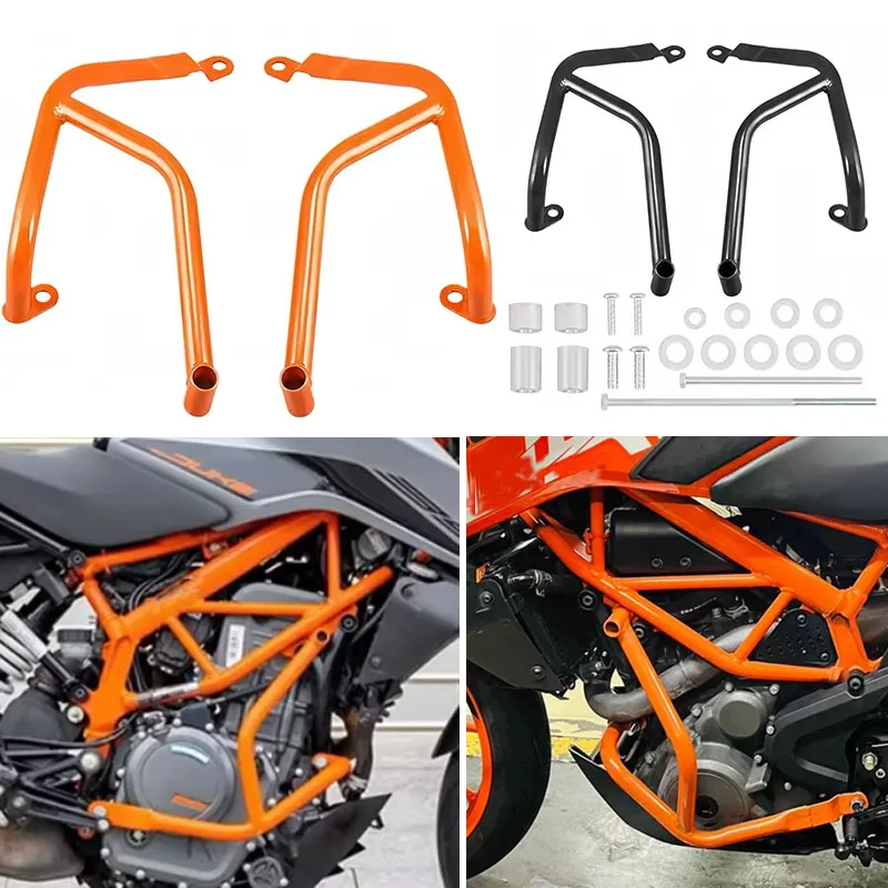 

Защитные дуги двигателя (краш-бары) для мотоциклов KTM Duke 390 2017-2023, защита обтекателя двигателя для езды по шоссе