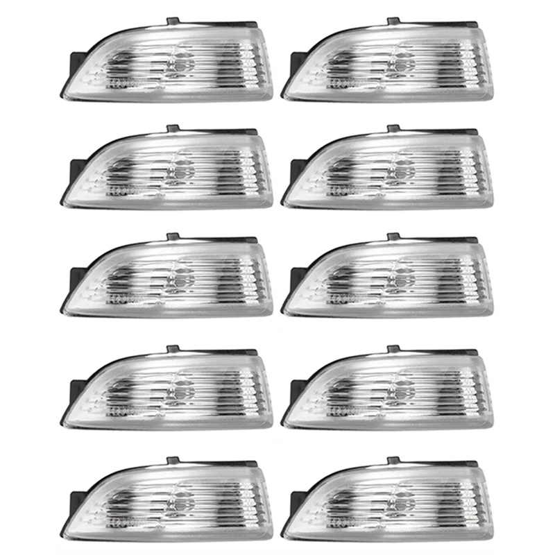 10X Left Side(LH)Wing Mirror Door Indicator Turn Signal Light Cover For Ford Everest Ranger 2012-2018 (Without Bulbs)