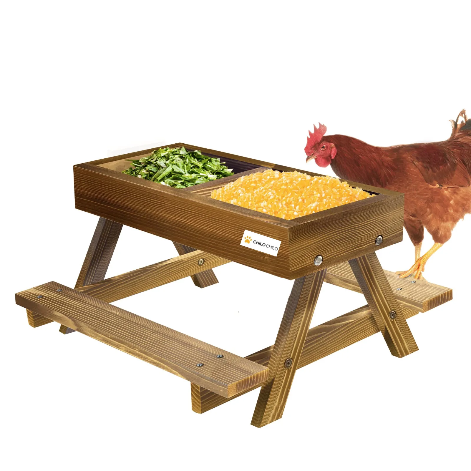 

Chicken trough feeder Poultry Chicken Duck Goose Puppy feed trough trough feeder Outlet
