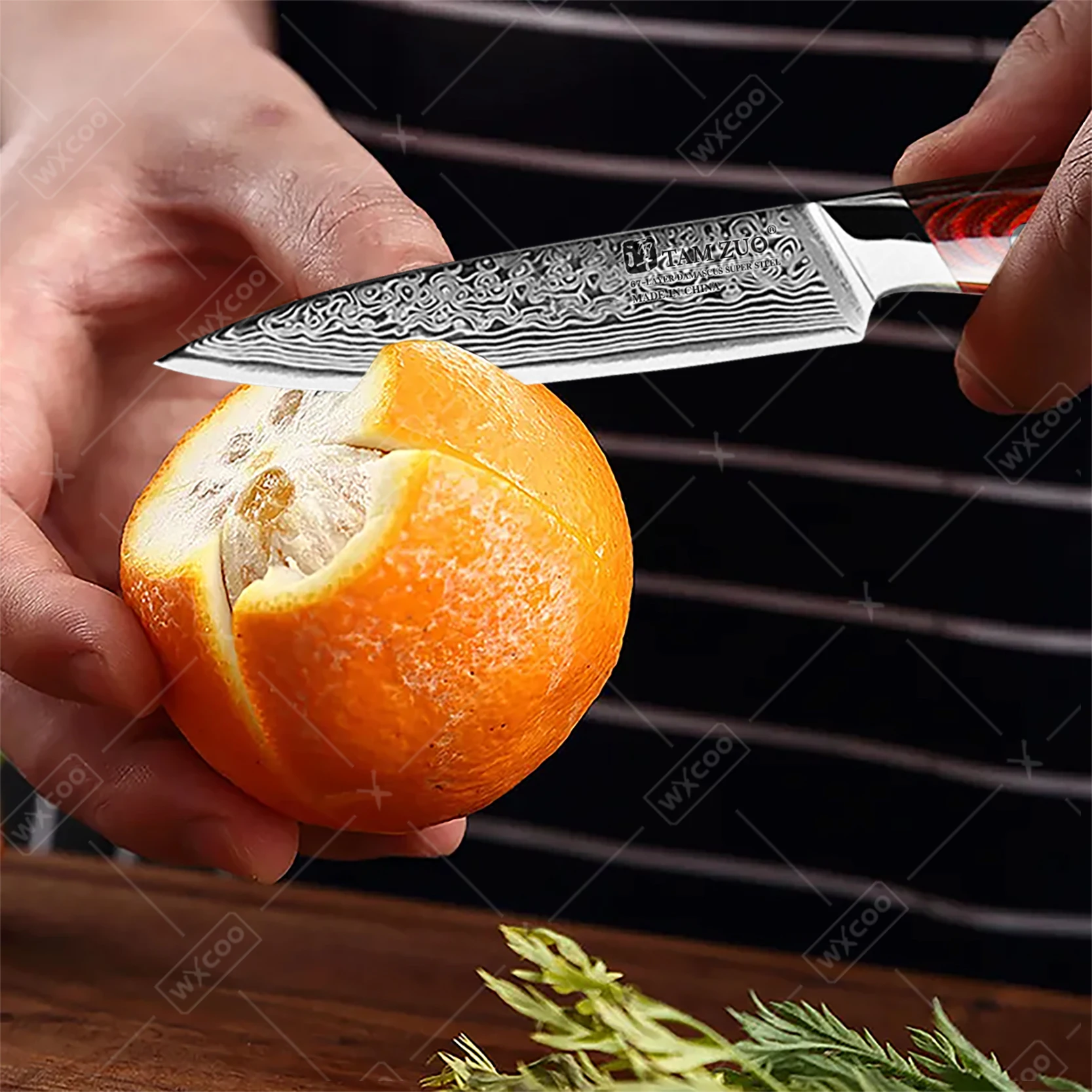 TAMZUO 5 بوصة فائدة سكينة الفا - مراجعة Japanese Knife وسعره