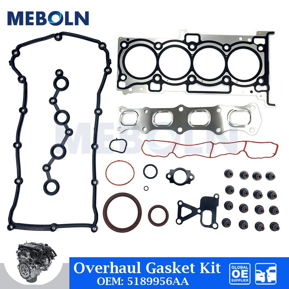 

Engine Full Overhaul Gasket Repair Kit For Jeep Compass Patriot Dodge Journey 2.4 Car Accessories 5189956AB 5189956AA 5189956AC