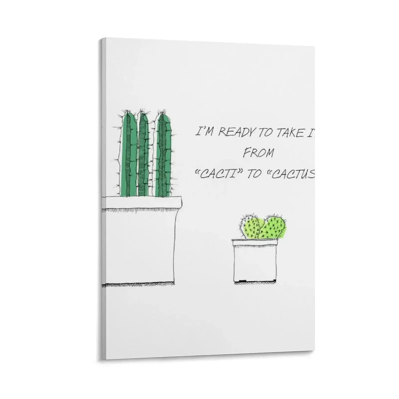 

From cacti to cactus Canvas Painting Picture on the wall art mural Decorative prints wall painting decoration aesthetic