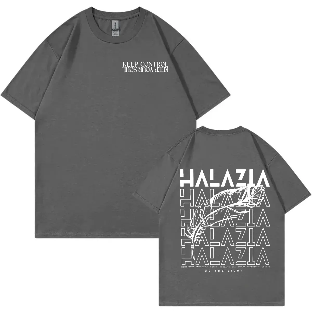 ATEEZ Kpop Double Sided Graphic T Shirt Men Women Fashion Hip Hop Short Sleeve T-shirt Casual Comfort Loose Pure Cotton T-shirts image 5