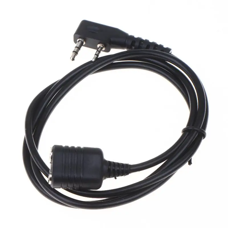 

1m Walkie Talkie Extension Core 2-Pin K Type Microphone Headset Mic Cable Ham Radio Accessory For UV-5R 888S