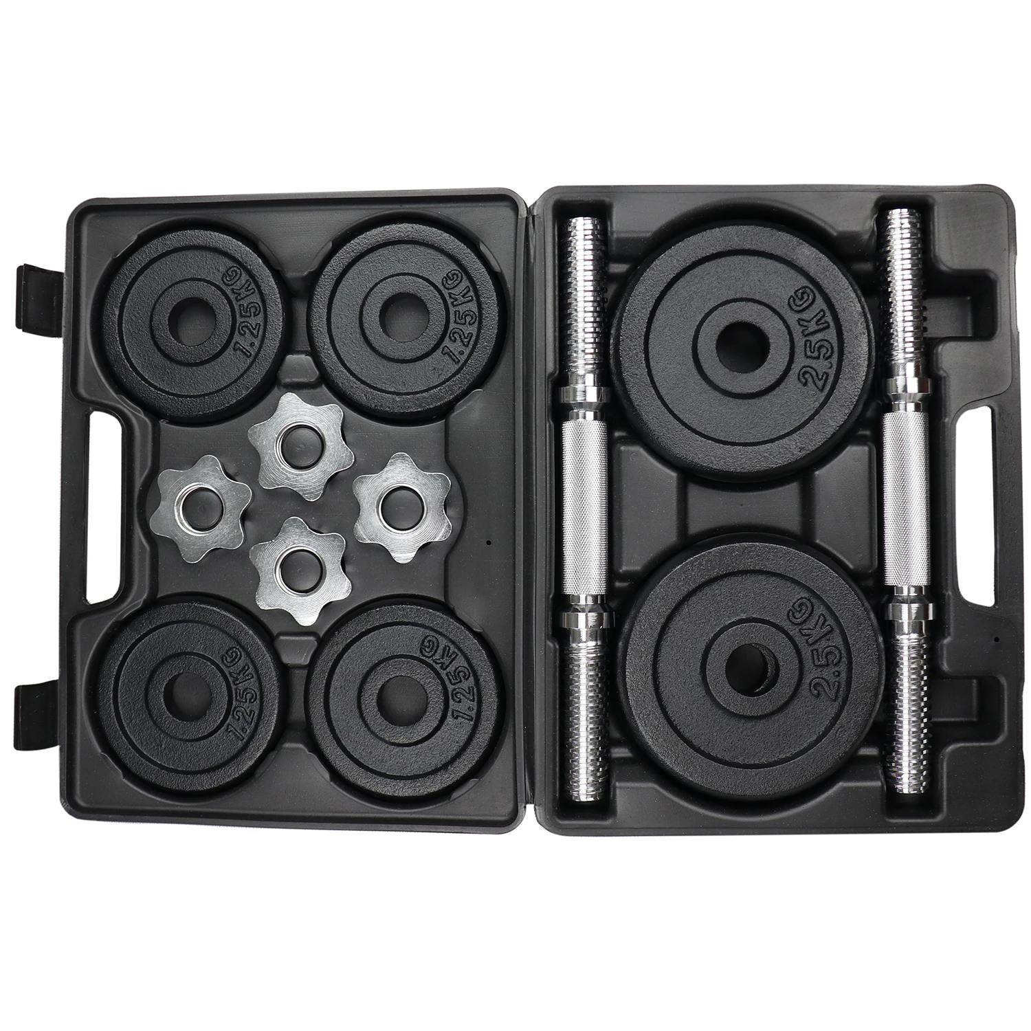 

2026 2026 20KG Adjustable Cast Iron Dumbbell Set With Black Carrying Casepromote Sales