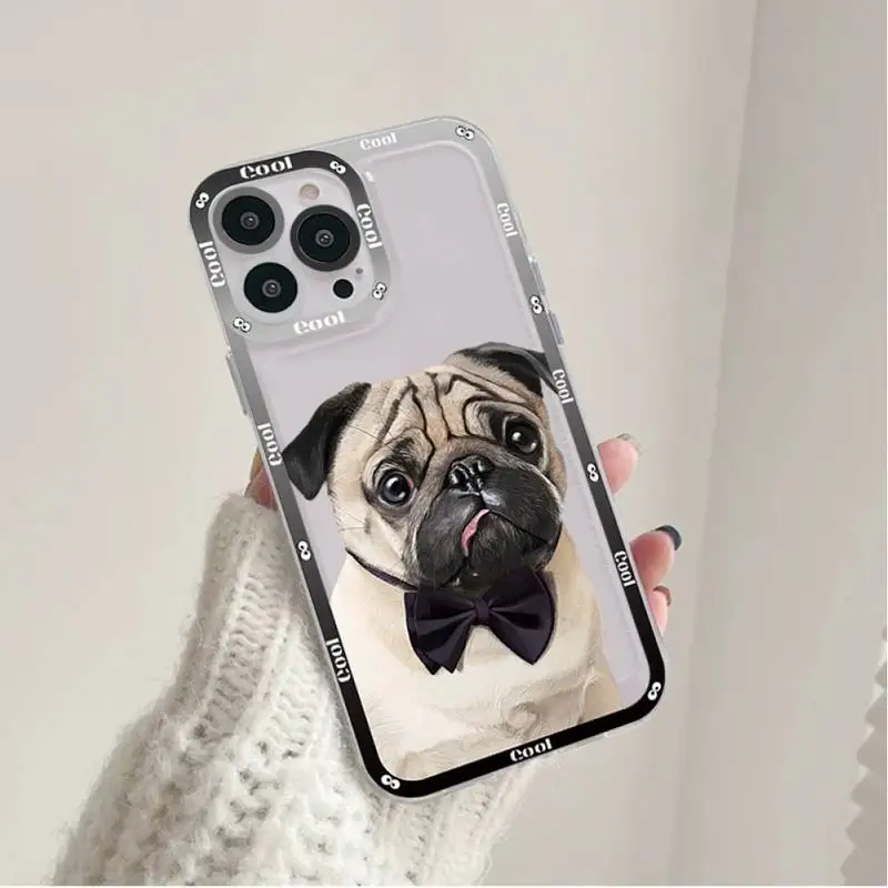 Pug Dog French Bulldog Phone Case for iPhone 11 12 13 Mini Pro Max 14 Pro Max Case shell