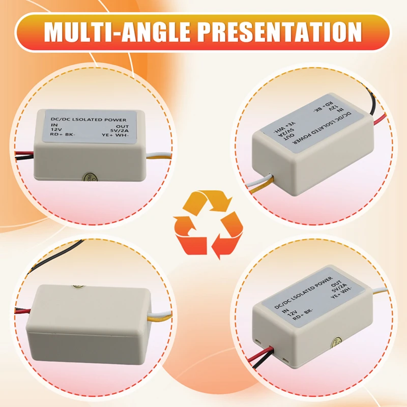 DC-DC Isolated Power Module Output Converter Common Ground Isolation Anti-Interference