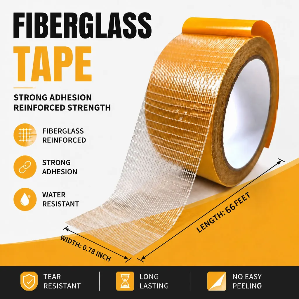 Double Sided Fabric & Carpet Tape Heavy Duty High Stickiness Residue Free - Easy Tear No Sew for Clothes Hemming, Rugs & Runners