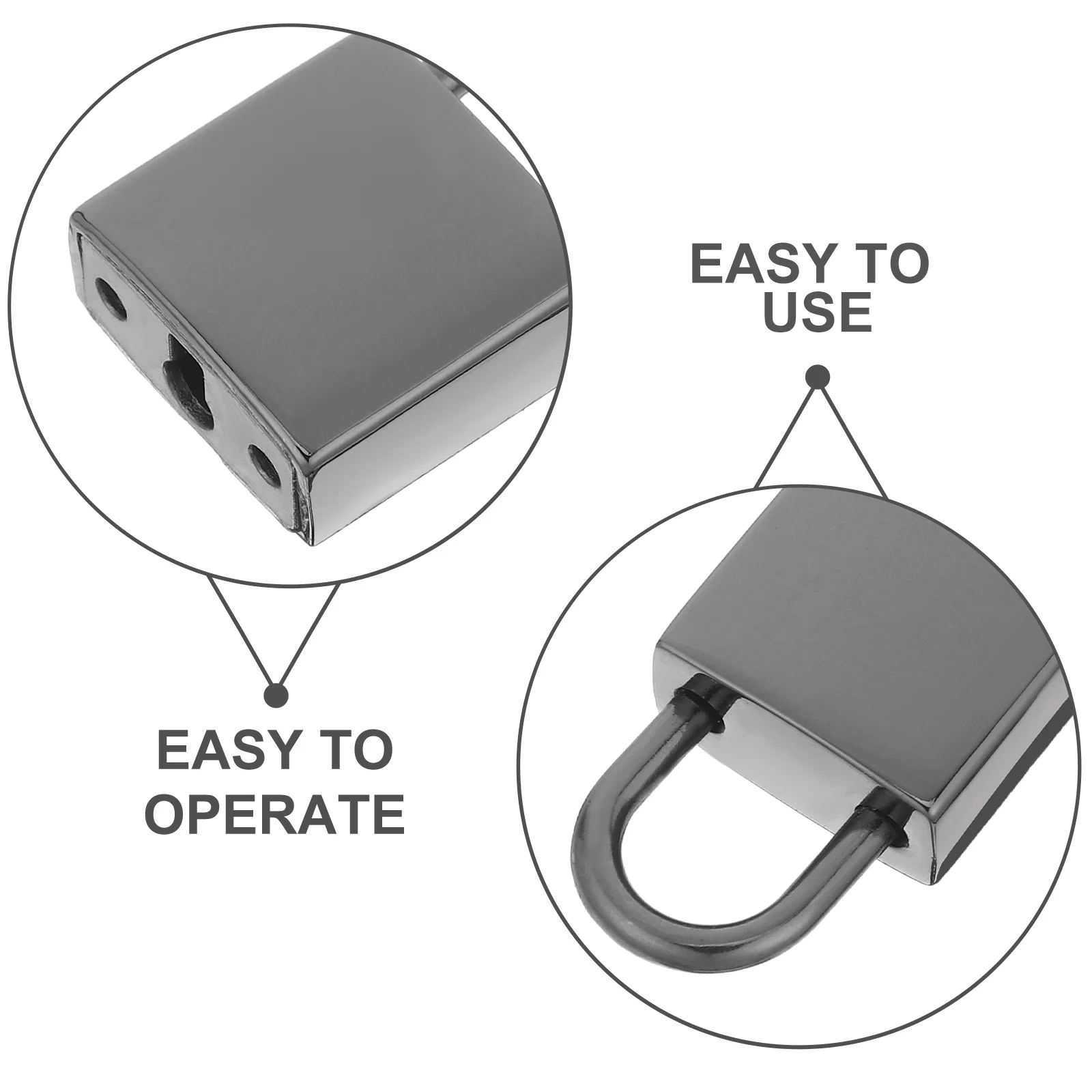 6 مجموعات أقفال الأمتعة سبيكة مرتبطا أقفال صغيرة للسفر حقيبة الظهر مذكرات قفل الأمان قفل بسحاب قفل صغير