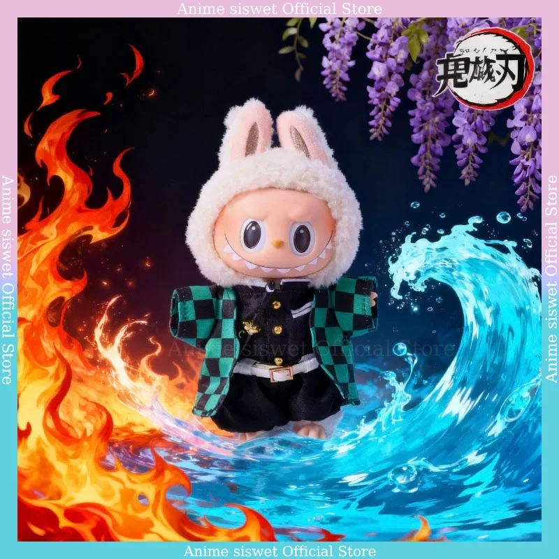

Кукла-убийца Демонов Танджиро Камадо, одежда для Лабу, аниме, персонаж, костюм для косплея, комплект, мини-плюшевая кукла, одежда, аксессуары, подарок