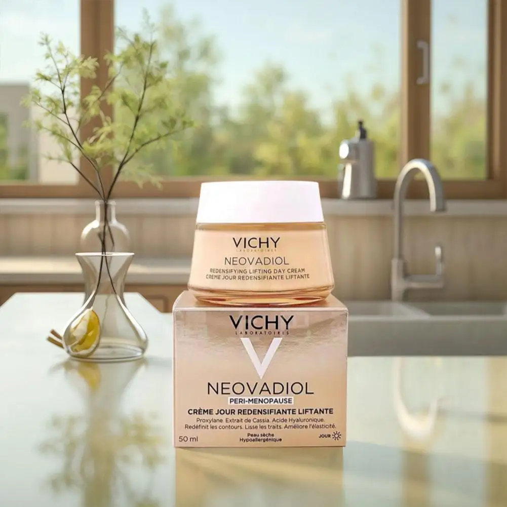 VICHY Menopause كريم ليلي كريم وجه مرطب فعال للغاية لشد الوجه وثبات وإشراق ترطيب عميق مغذي للعناية بالبشرة