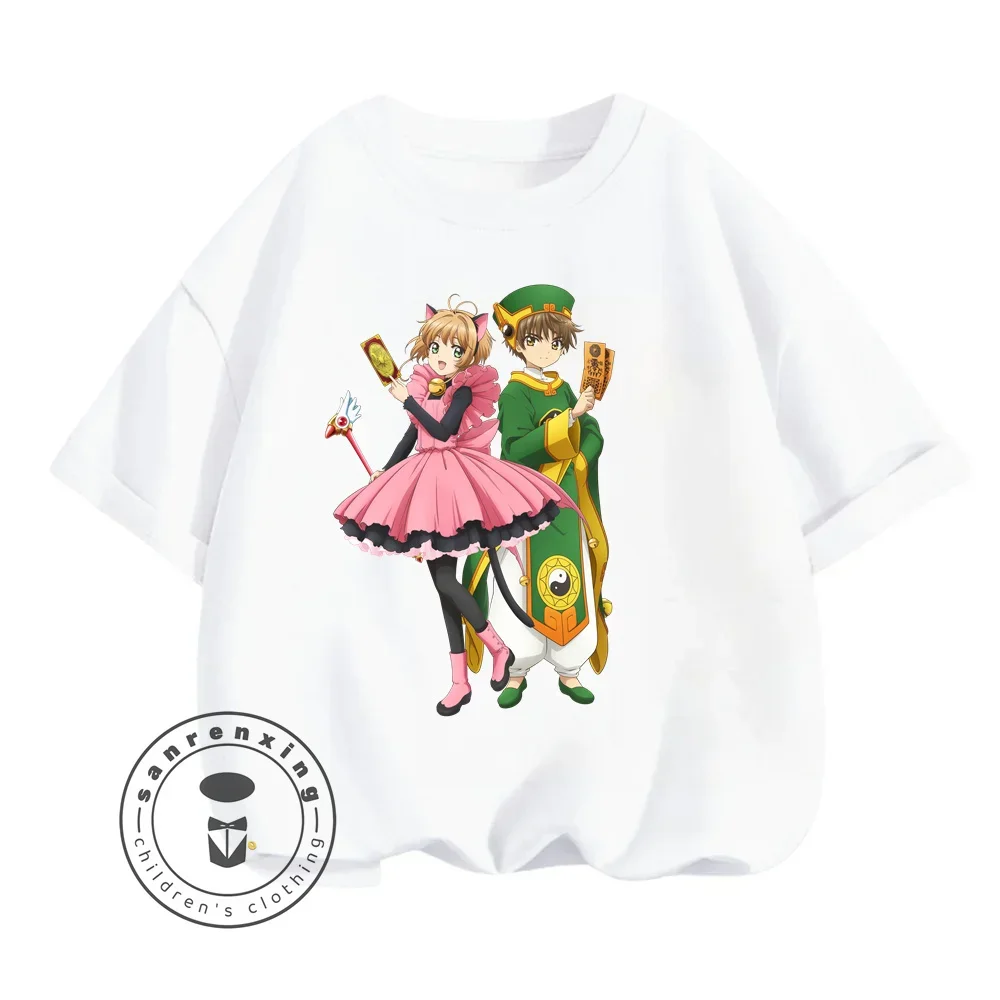 Cartoon Cardcaptor Sakura Children Boys Girls New Summer T-shirt Fashion Casual Style Pure Cotton Cost Effective Summer T-shirt