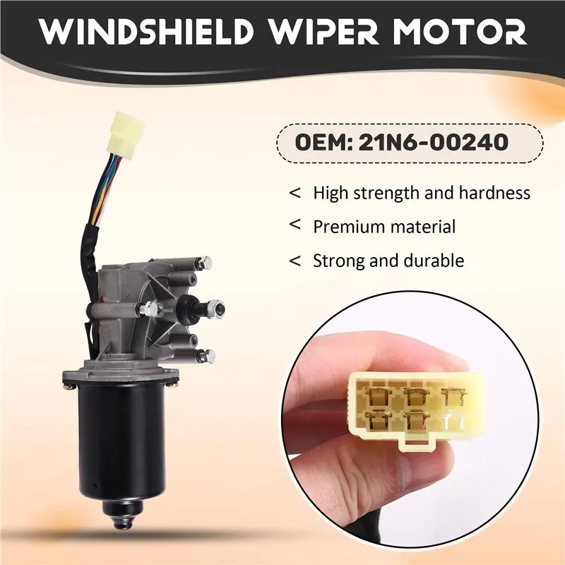 Exquisite Excavator Windshield Wiper Motor 21N6-00240 For Models R220-7, R210LC-7, R250LC-7, R290LC-7, R140W7, R110-7 21