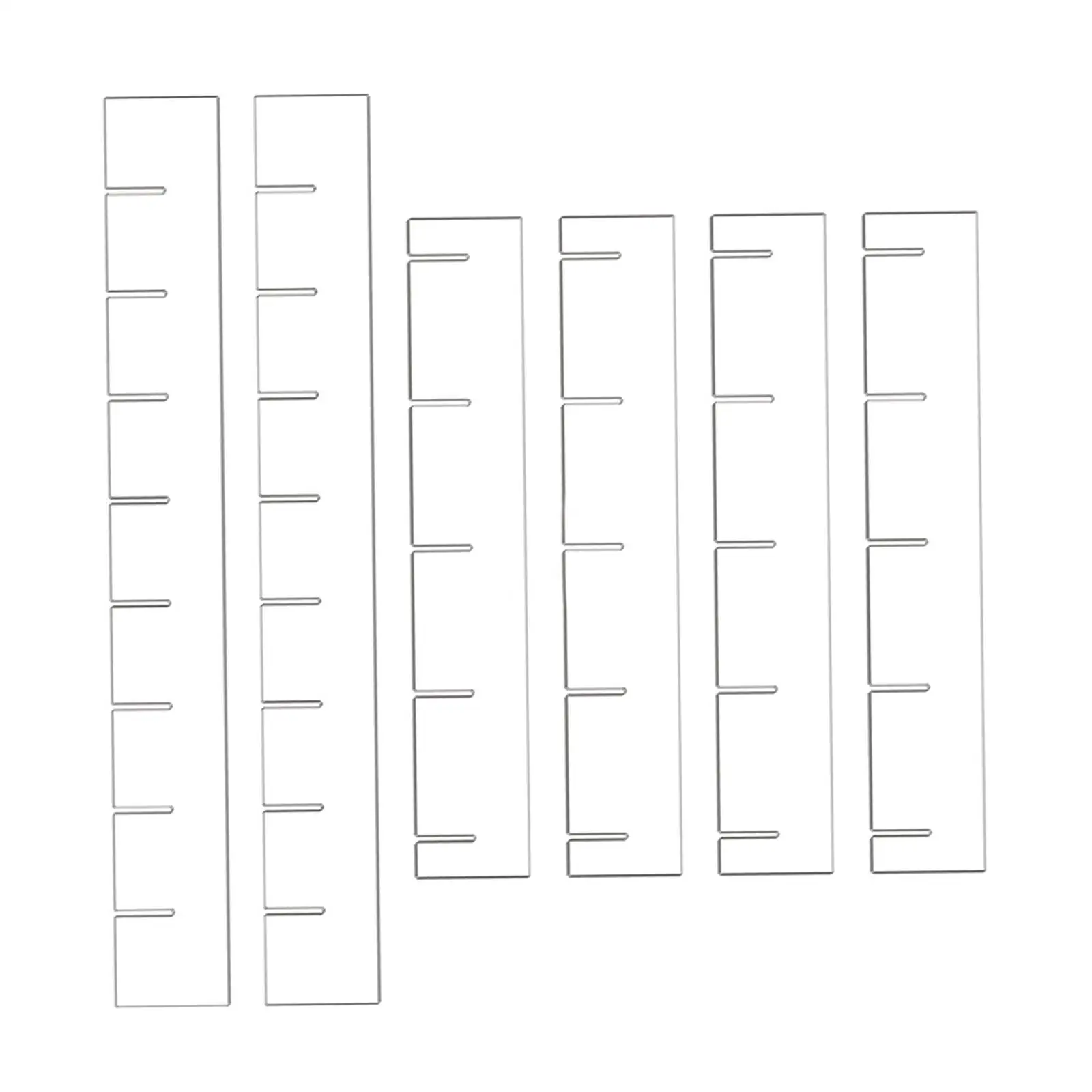

6 шт. разделители для ящиков, аккуратные прозрачные акриловые прозрачные органайзеры для ящиков для офисных принадлежностей, носки, косметика, одежда для макияжа