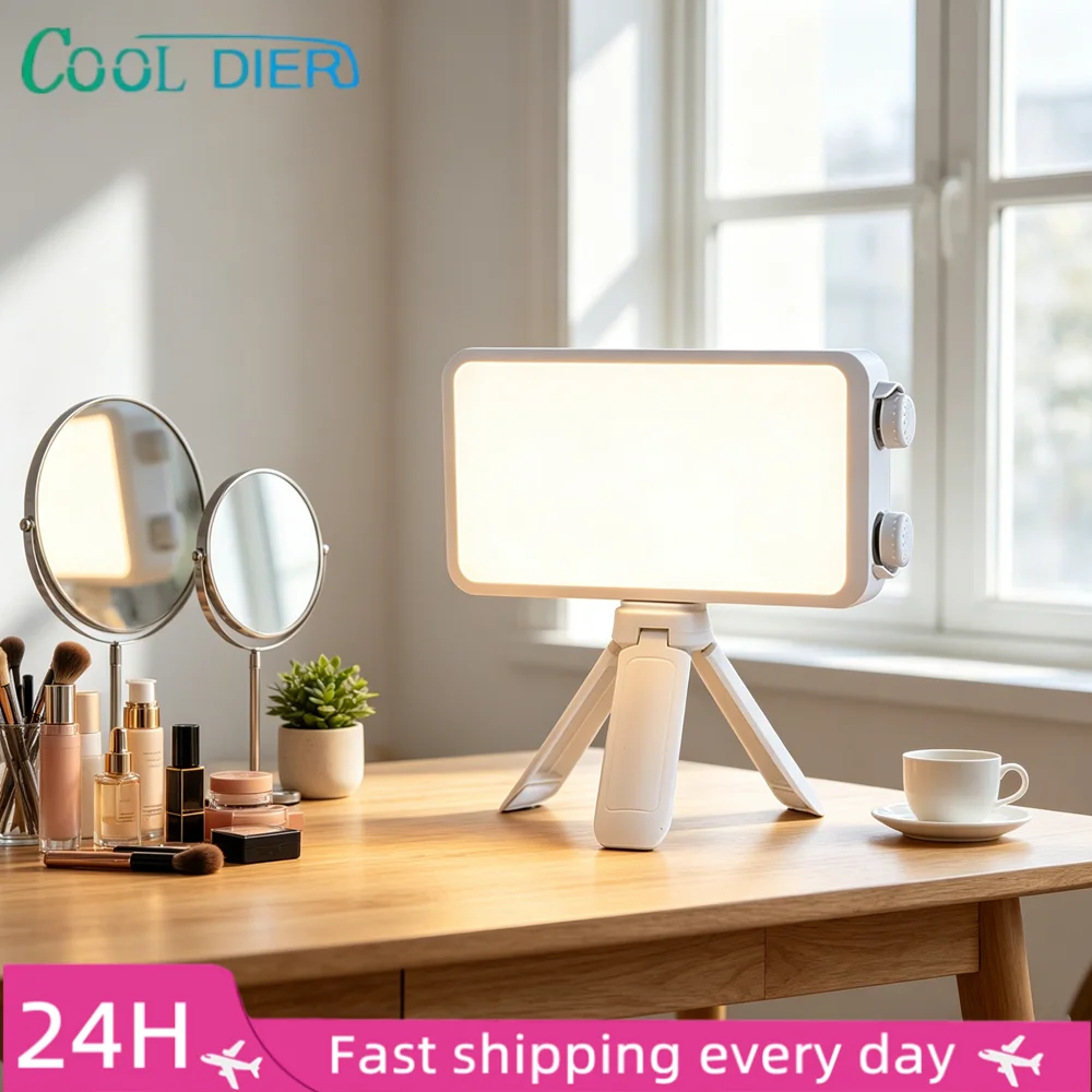 

40W Handheld Fill Light Portable Pocket Selfie Light Outdoor Photography LED Soft Light Beauty Light with Fan Camera Top Light